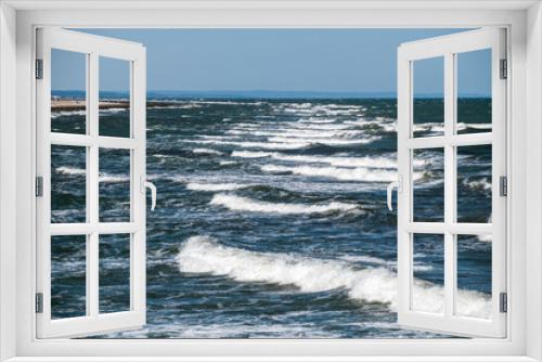 Fototapeta Naklejka Na Ścianę Okno 3D - Wellen der Ostsee bei Graal-Müritz