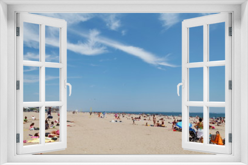 Fototapeta Naklejka Na Ścianę Okno 3D - Coney Island, la plage