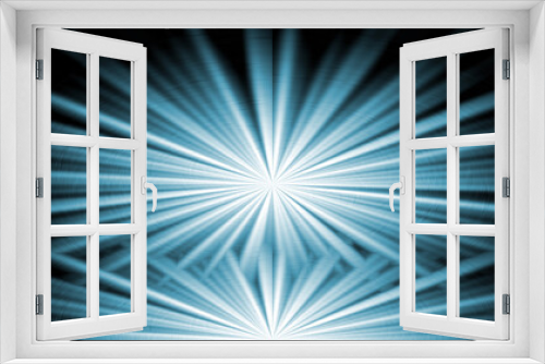 Fototapeta Naklejka Na Ścianę Okno 3D - abstract background with rays