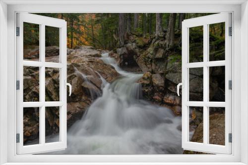 Fototapeta Naklejka Na Ścianę Okno 3D - The Basin Waterfall