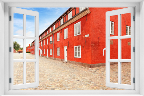 Fototapeta Naklejka Na Ścianę Okno 3D - Historische Militärunterkünfte im Kastellet Kopenhagen