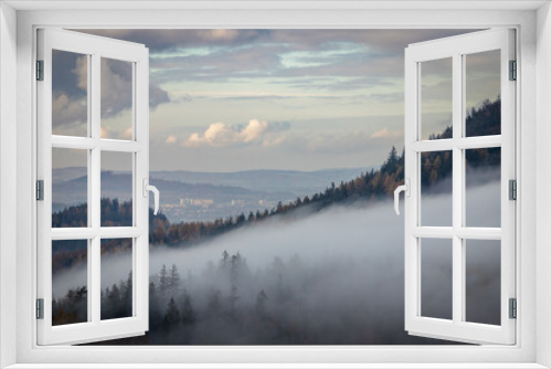 Fototapeta Naklejka Na Ścianę Okno 3D - Góry
