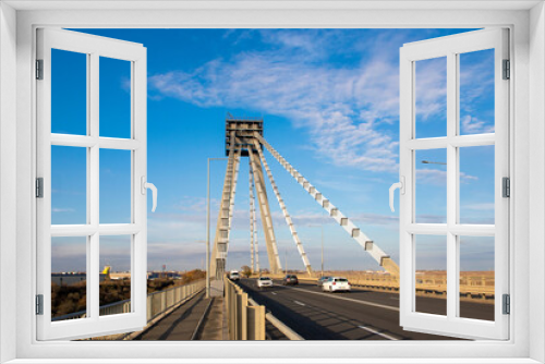 Fototapeta Naklejka Na Ścianę Okno 3D - The bridge from Agigea - Romania
It is used for road transport over the Danube - Black Sea canal