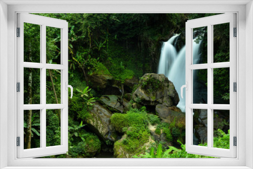 Fototapeta Naklejka Na Ścianę Okno 3D - Top view of Pah Dok Sieo waterfall tier 10