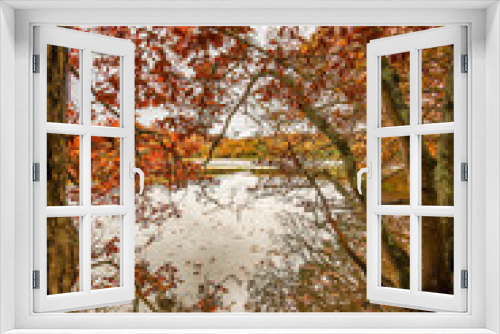 Fototapeta Naklejka Na Ścianę Okno 3D - English country park in autumn
