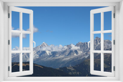Fototapeta Naklejka Na Ścianę Okno 3D - Mont Blanc massif Saint-Gervais-Les-Bains France Mont Joly 
