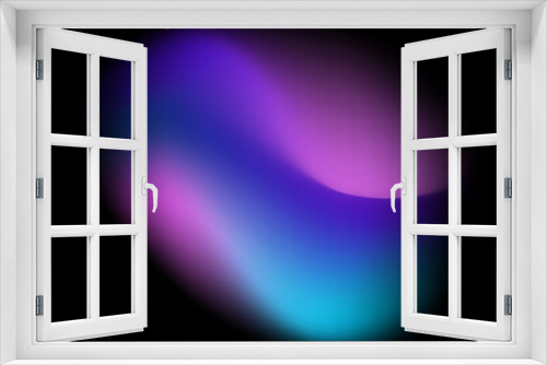 Fototapeta Naklejka Na Ścianę Okno 3D - Abstract blurred hologram gradient background with blue pink purple gradient aurora texture. Abstract technology liquid wavy shapes futuristic banner. Glowing vector with aurora