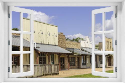 Fototapeta Naklejka Na Ścianę Okno 3D - Rural Western Style Shops