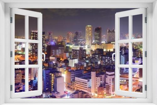 Fototapeta Naklejka Na Ścianę Okno 3D - Osaka Japan cityscape