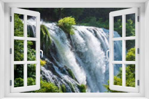 Fototapeta Naklejka Na Ścianę Okno 3D - The majesty of the Marmore waterfall. Dream Umbria.