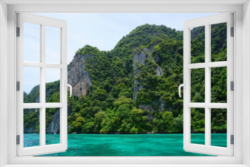 Fototapeta Naklejka Na Ścianę Okno 3D - タイのビーチリゾート、ピピ島