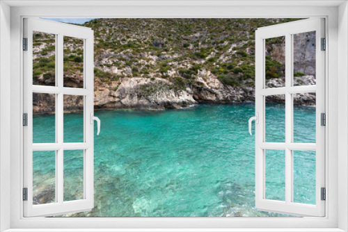 Fototapeta Naklejka Na Ścianę Okno 3D - Panorama of coastline of Zakynthos Island, Greece