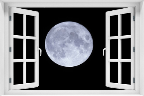 Fototapeta Naklejka Na Ścianę Okno 3D - 満月の夜