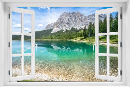 Fototapeta Naklejka Na Ścianę Okno 3D - Ehrwalder Almsee, Austria