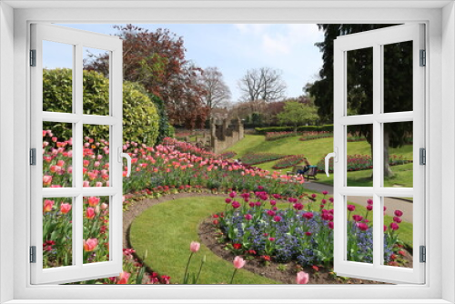 Fototapeta Naklejka Na Ścianę Okno 3D - Spring garden