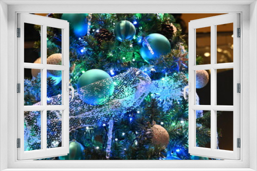 Fototapeta Naklejka Na Ścianę Okno 3D - 冬の東京ソラマチのクリスマスツリーの風景