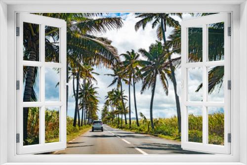 Fototapeta Naklejka Na Ścianę Okno 3D - Driving in Mauritius