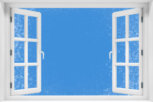 Fototapeta Naklejka Na Ścianę Okno 3D - Niebieskie, zimowe tło, śnieg, lód, śnieżynki.