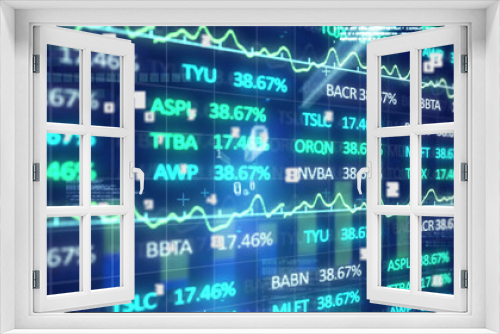 Image of financial data processing on digital screen