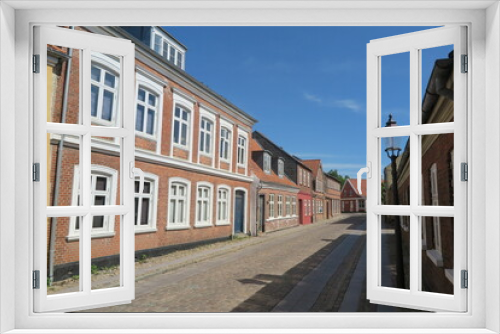 Fototapeta Naklejka Na Ścianę Okno 3D - Altstadt von Ribe, Dänemark