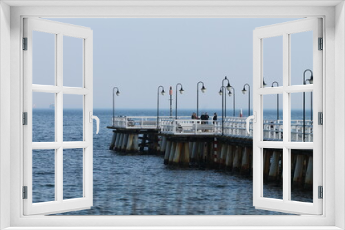 Fototapeta Naklejka Na Ścianę Okno 3D - pier in the sea Orłowo