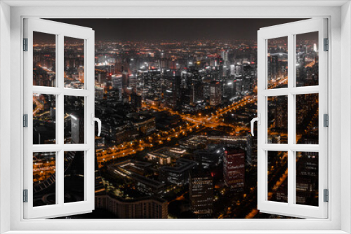 Fototapeta Naklejka Na Ścianę Okno 3D - view of a city