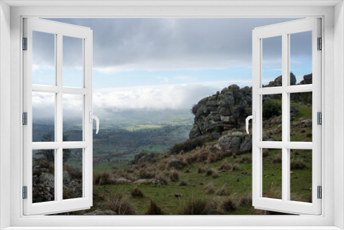 Fototapeta Naklejka Na Ścianę Okno 3D - Scenic view to the valley near Colmenar Viejo