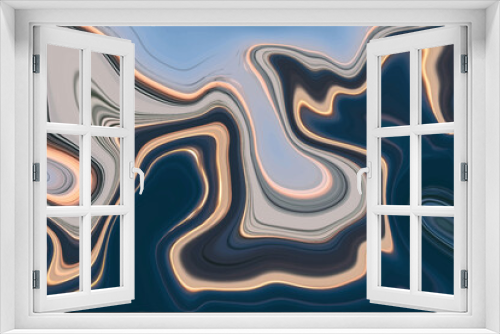 Fototapeta Naklejka Na Ścianę Okno 3D - liquify colorful abstract background wallpaper premium photo 