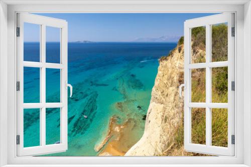 Fototapeta Naklejka Na Ścianę Okno 3D - Klippen von Kap Drastis, Korfu, Griechenland