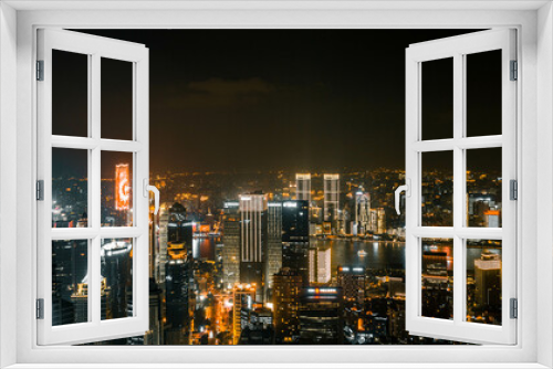 Fototapeta Naklejka Na Ścianę Okno 3D - shanghai city