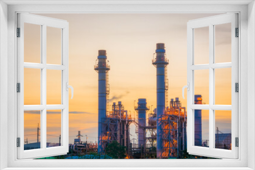 Fototapeta Naklejka Na Ścianę Okno 3D - Power plant by natural gas for industrial plants