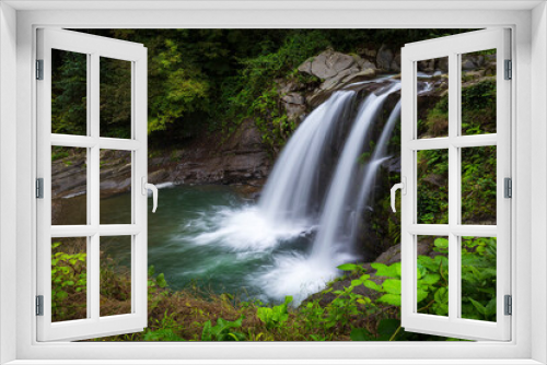 Fototapeta Naklejka Na Ścianę Okno 3D - Ciseli waterfall in Ordu city,Turkey... It is one of the places tourists visit..