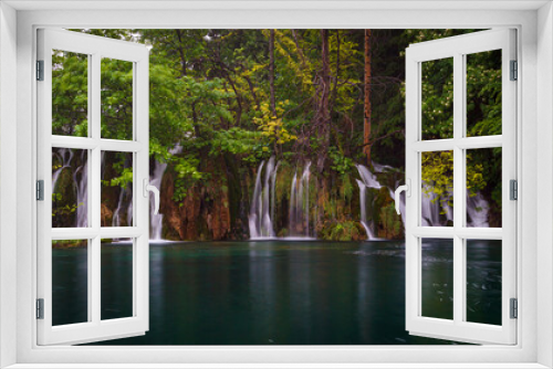 Fototapeta Naklejka Na Ścianę Okno 3D - The Plitvice Cascades in Croatia