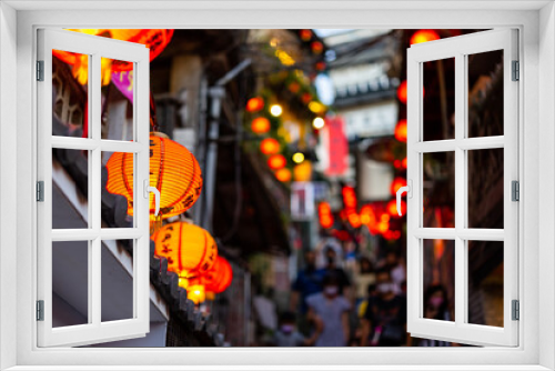 Fototapeta Naklejka Na Ścianę Okno 3D - Jiufen Old Street in Taiwan