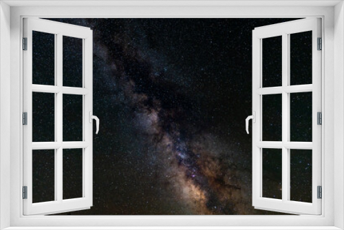Fototapeta Naklejka Na Ścianę Okno 3D - Milky Way astrophotography colorful stars and galactic center nebula 