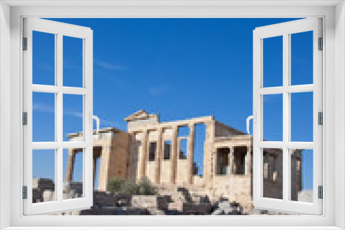 Fototapeta Naklejka Na Ścianę Okno 3D - The Erechtheion on Acropolis of Athens in Greece.