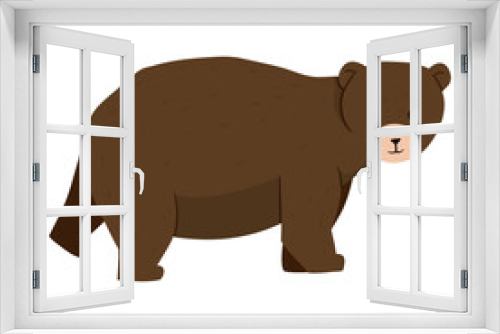 Fototapeta Naklejka Na Ścianę Okno 3D - big bear illustration