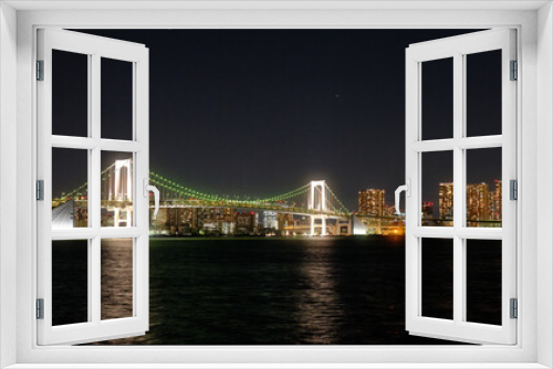Fototapeta Naklejka Na Ścianę Okno 3D - A beautiful city bridge at night, Tokyo, Japan, Dec 2022