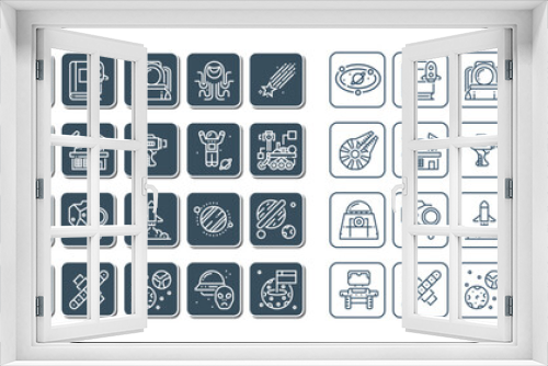 space icon set design