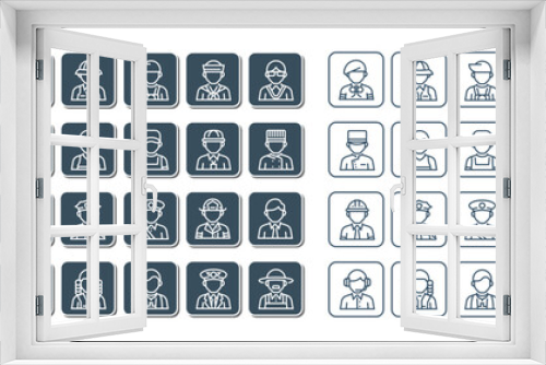 professional occupation icon set design