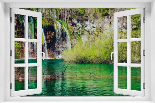 Fototapeta Naklejka Na Ścianę Okno 3D - クロアチア　世界遺産　プリトヴィツェ湖群国立公園