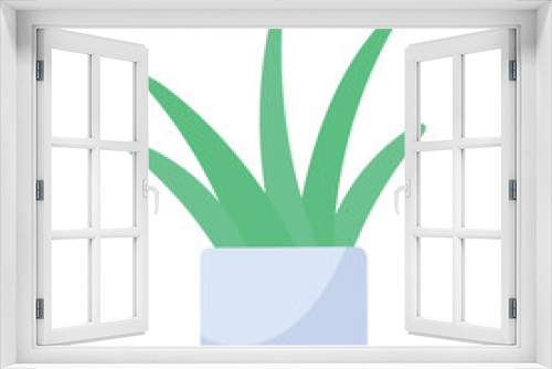 Fototapeta Naklejka Na Ścianę Okno 3D - Flat icon design of indoor plant