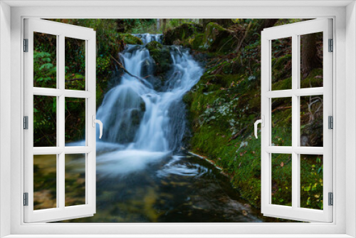 Fototapeta Naklejka Na Ścianę Okno 3D - waterfall in mata da albergaria