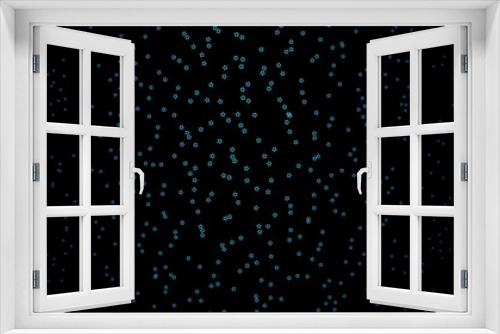 Fototapeta Naklejka Na Ścianę Okno 3D - Dark BLUE vector background with small and big stars.