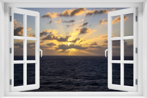 Fototapeta Naklejka Na Ścianę Okno 3D - sunset over the sea