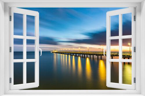Fototapeta Naklejka Na Ścianę Okno 3D - Sunrise Shorncliffe Pier, QLD