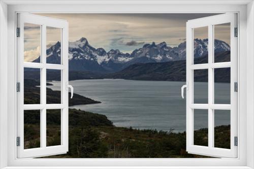 Fototapeta Naklejka Na Ścianę Okno 3D - Sunset at Patagonia, Torres del Paine National Park.