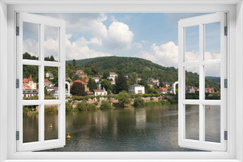 Fototapeta Naklejka Na Ścianę Okno 3D - Heidelberg Neckarufer