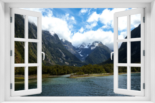 Fototapeta Naklejka Na Ścianę Okno 3D - Milford Sound, New Zealand