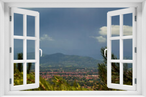 Fototapeta Naklejka Na Ścianę Okno 3D - Panorama di Lucca da Vorno